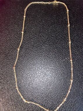 Delicate Gold Beaded Women's Necklace